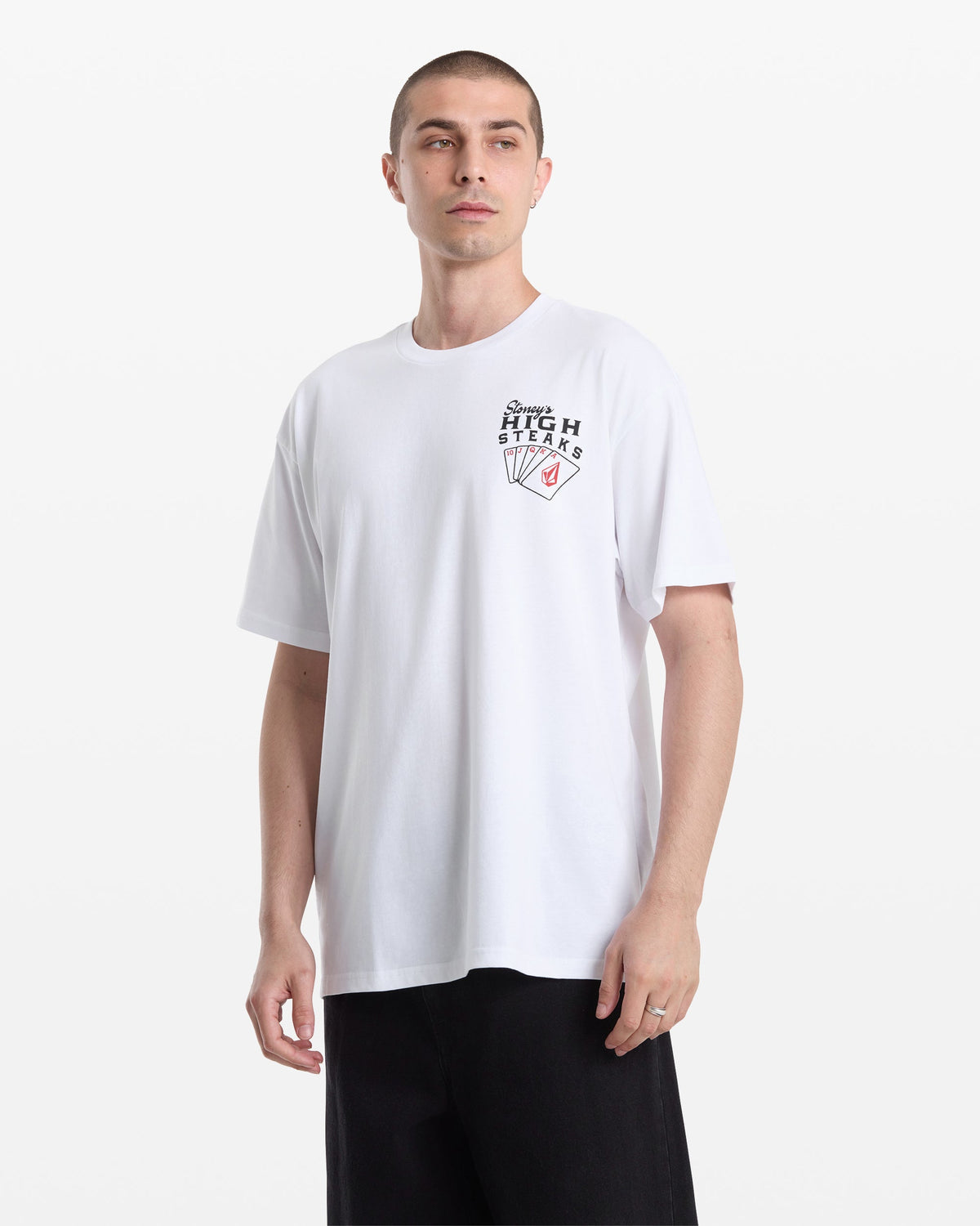 Men's High Steaks Short Sleeve Tee White - Volcom