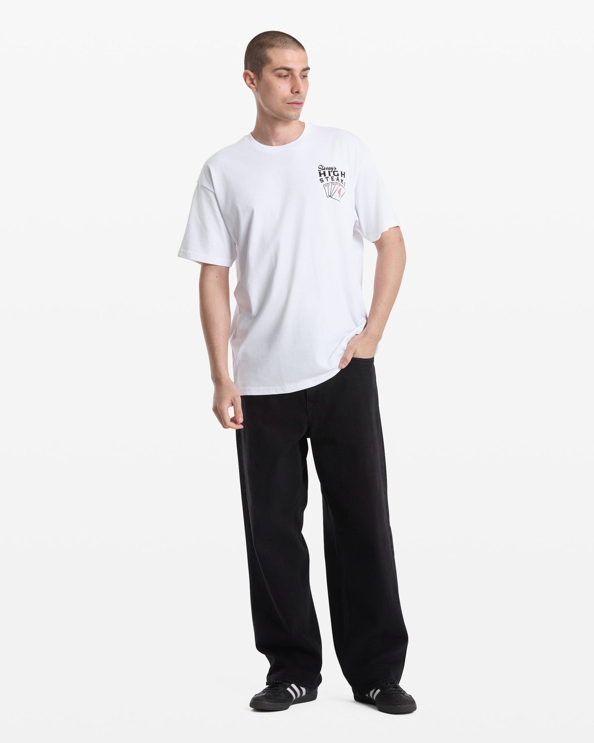 Men's High Steaks Short Sleeve Tee White - Volcom