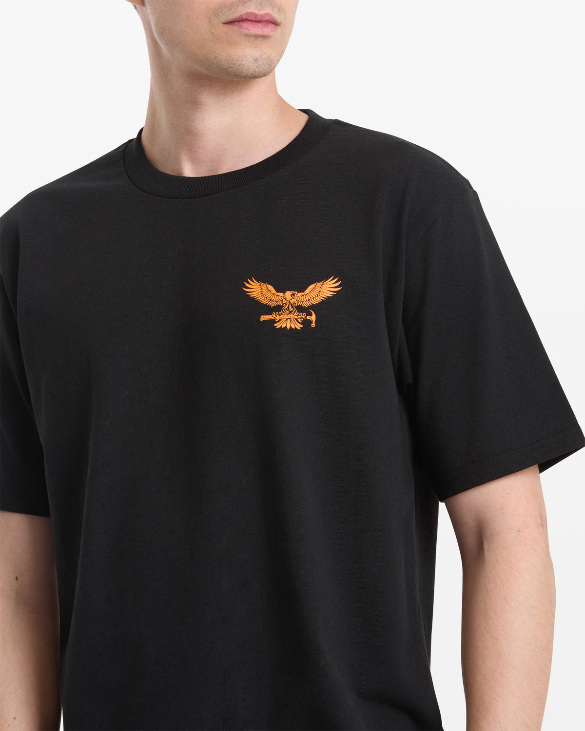 Men's Hammered Split Short Sleeve Tee Black - Volcom