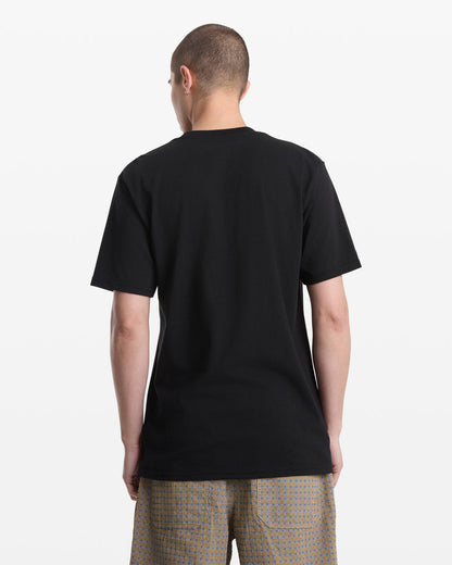 Men's Circle Split Short Sleeve Tee Black - Volcom