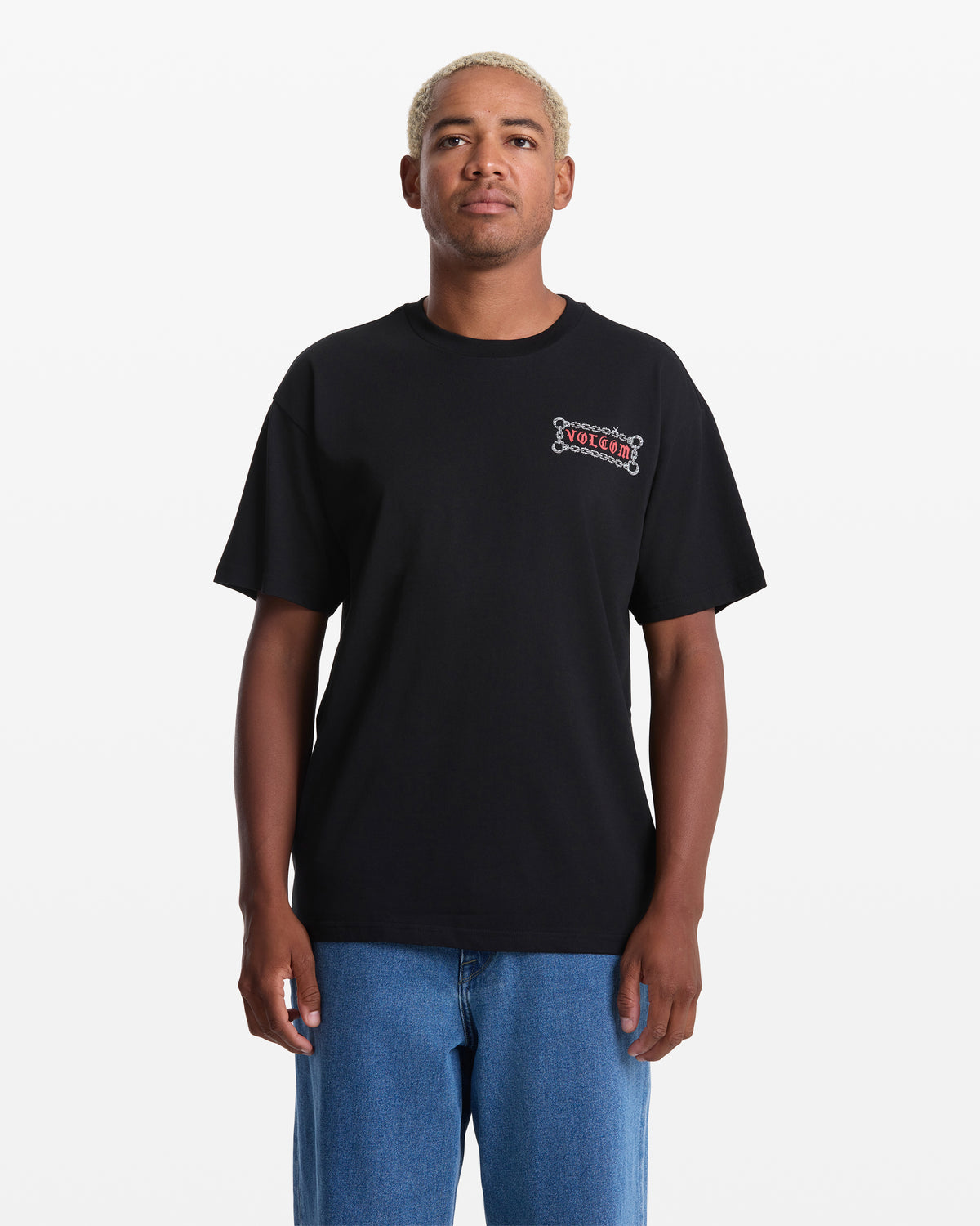 Men's Featured Artist Daniel Shepard Unlocked Short Sleeve Tee Black - Volcom