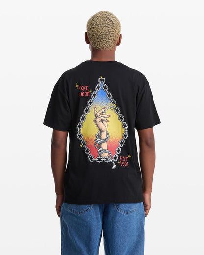 Men's Featured Artist Daniel Shepard Unlocked Short Sleeve Tee Black - Volcom