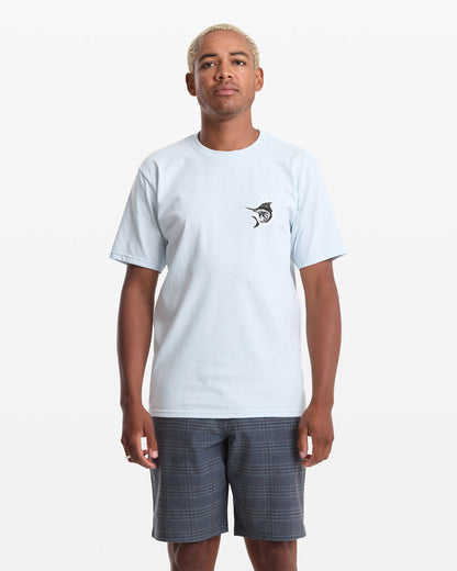Men's Marlinsane Short Sleeve Tee Light Blue Acid - Volcom