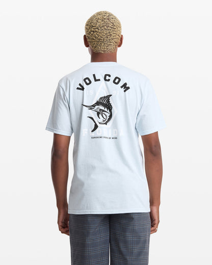 Men's Marlinsane Short Sleeve Tee Light Blue Acid - Volcom