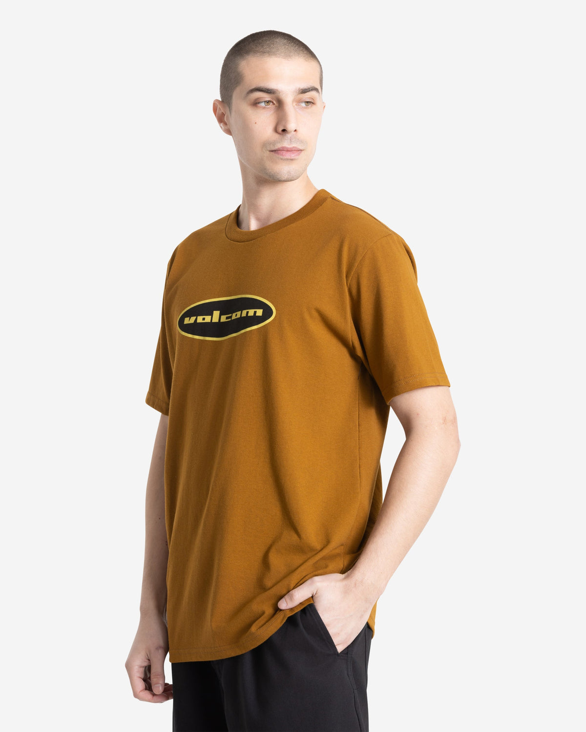 Men's Quone Short Sleeve Tee Major Brown - Volcom