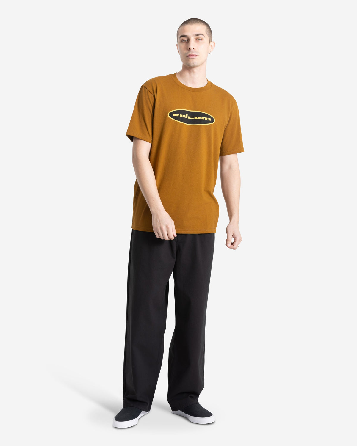 Men's Quone Short Sleeve Tee Major Brown - Volcom