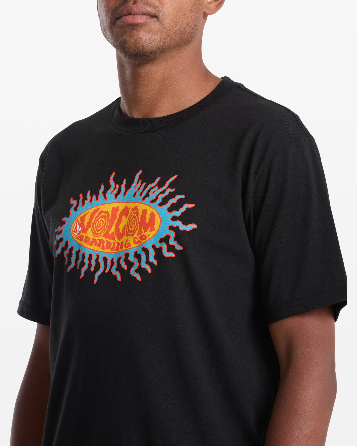 Men's Live Wire Short Sleeve Tee Black - Volcom
