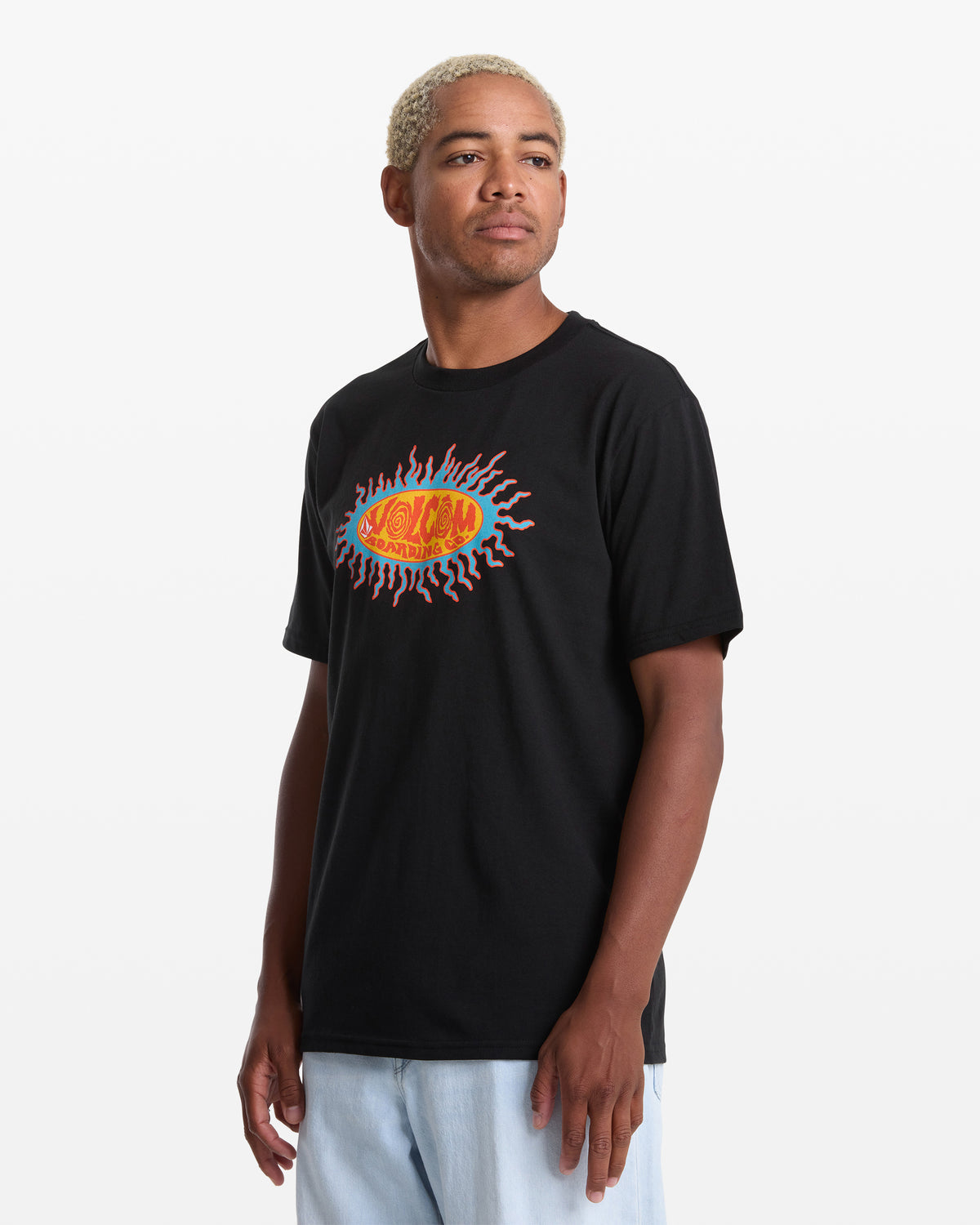 Men's Live Wire Short Sleeve Tee Black - Volcom