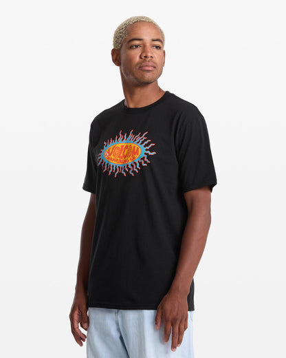 Men's Live Wire Short Sleeve Tee Black - Volcom