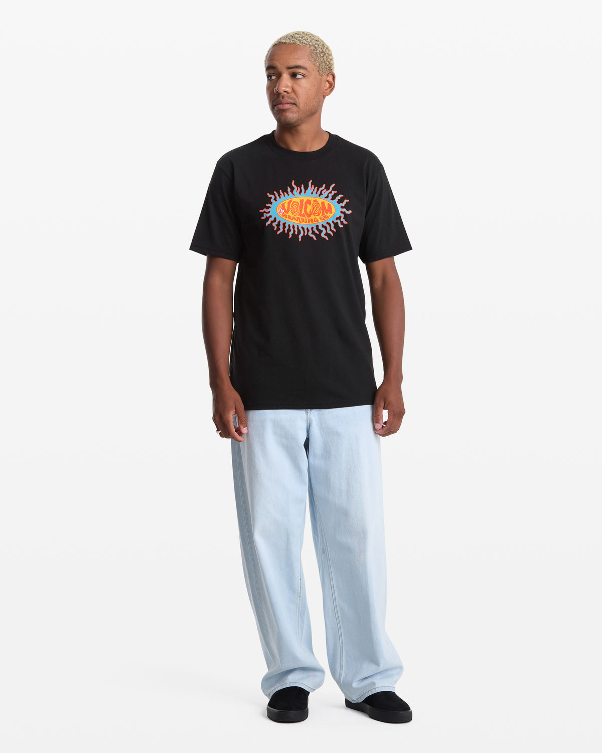 Men's Live Wire Short Sleeve Tee Black - Volcom