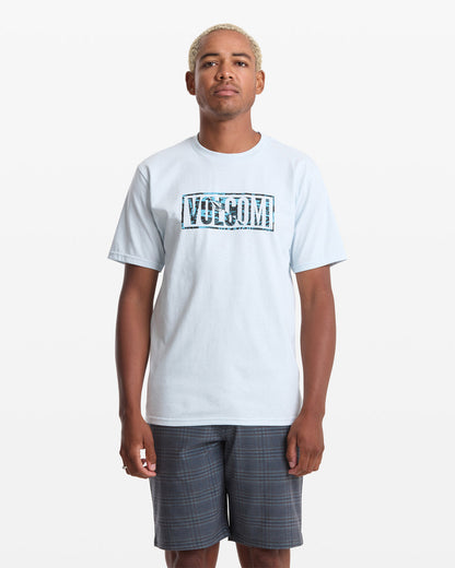 Men's Chaotic Short Sleeve Tee Light Blue Acid - Volcom