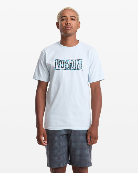 Men's Chaotic Short Sleeve Tee Light Blue Acid - Volcom