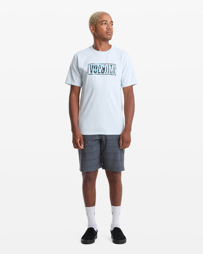 Men's Chaotic Short Sleeve Tee Light Blue Acid - Volcom