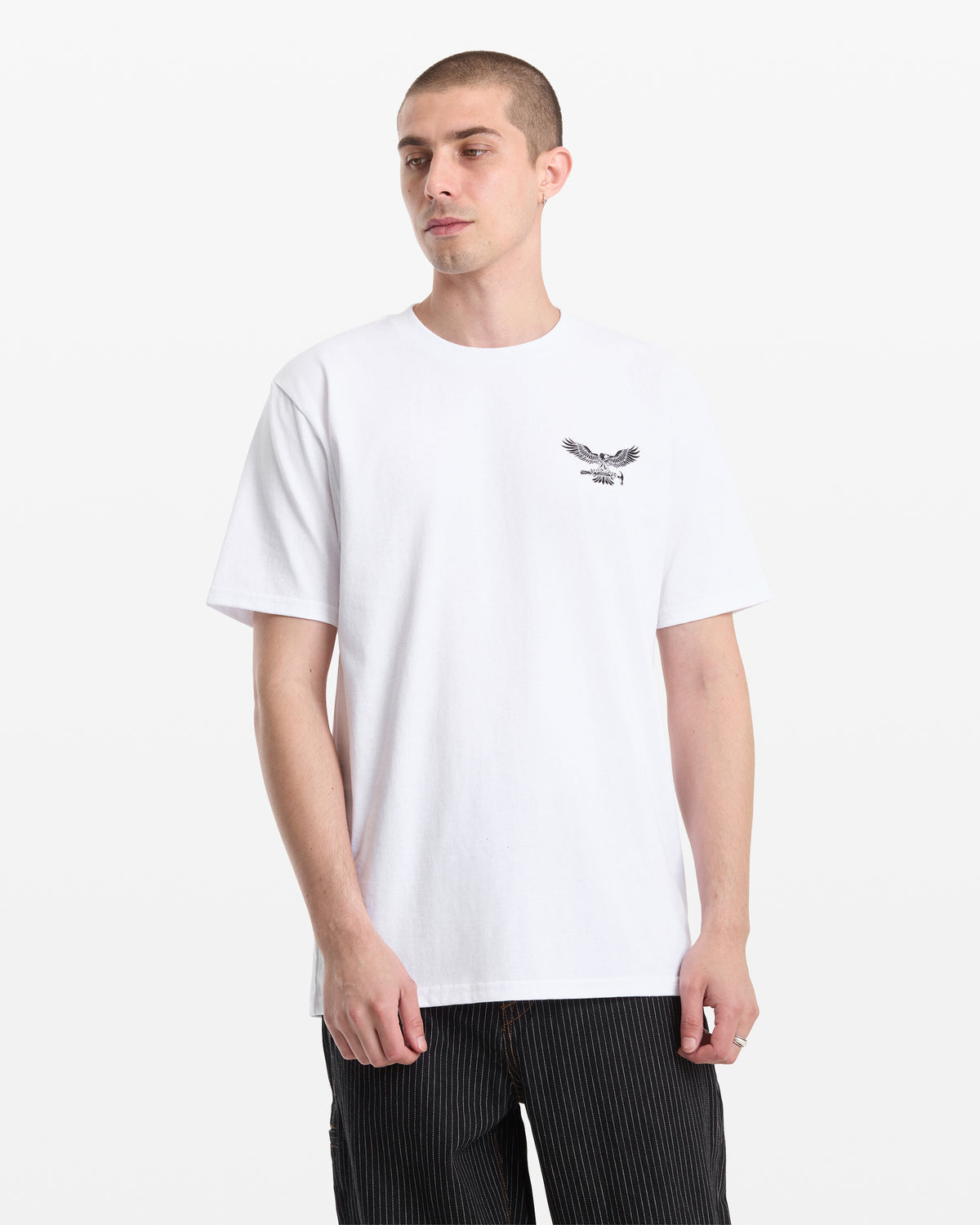 Men's Hammered Split Short Sleeve Tee White - Volcom