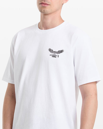 Men's Hammered Split Short Sleeve Tee White - Volcom