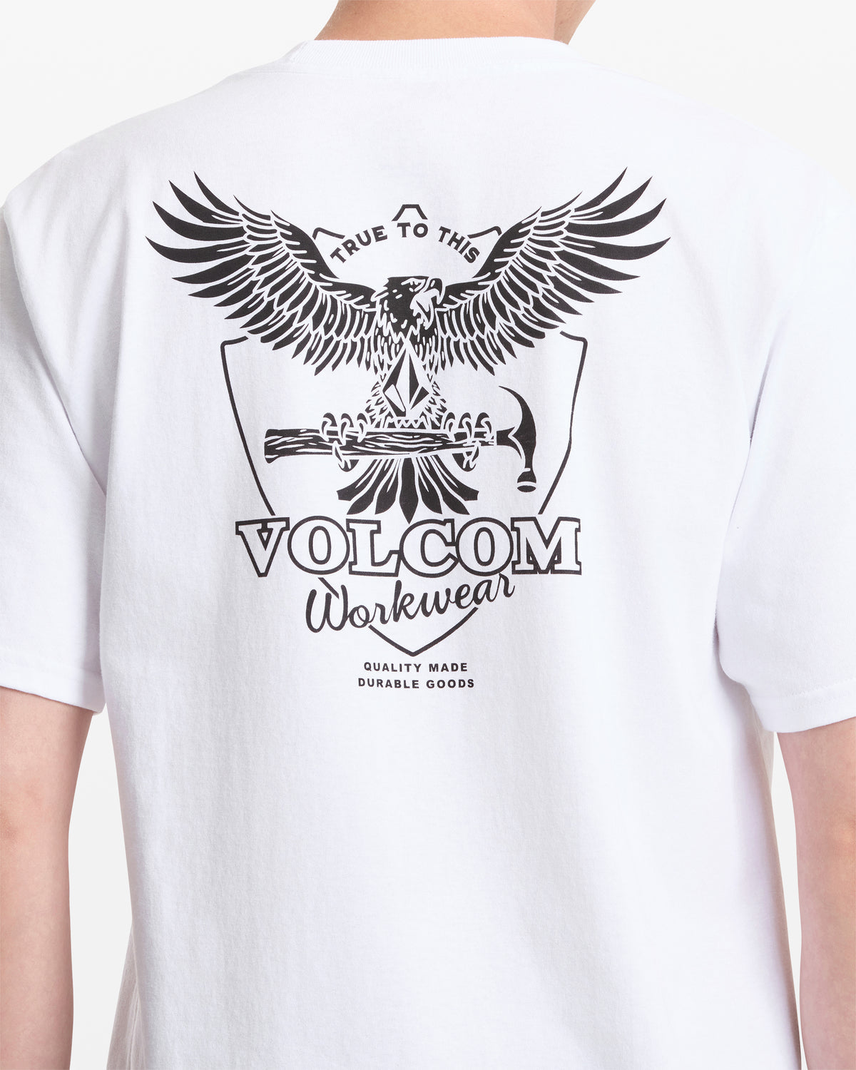 Men's Hammered Split Short Sleeve Tee White - Volcom