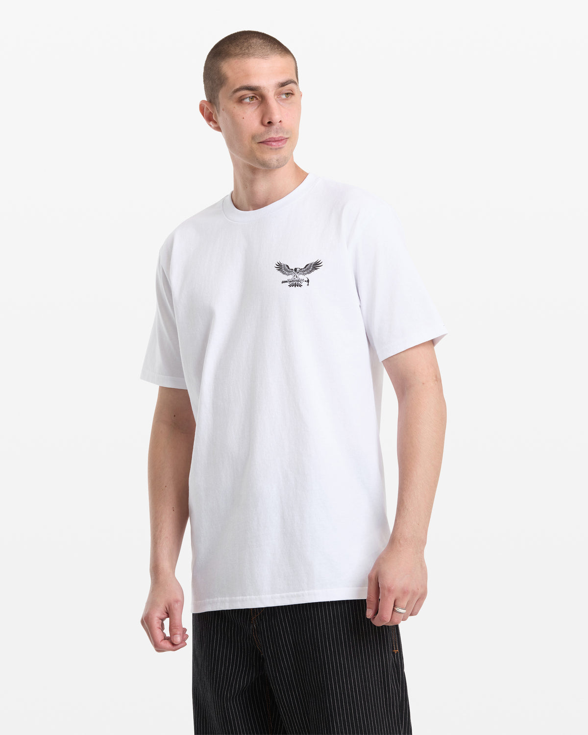 Men's Hammered Split Short Sleeve Tee White - Volcom