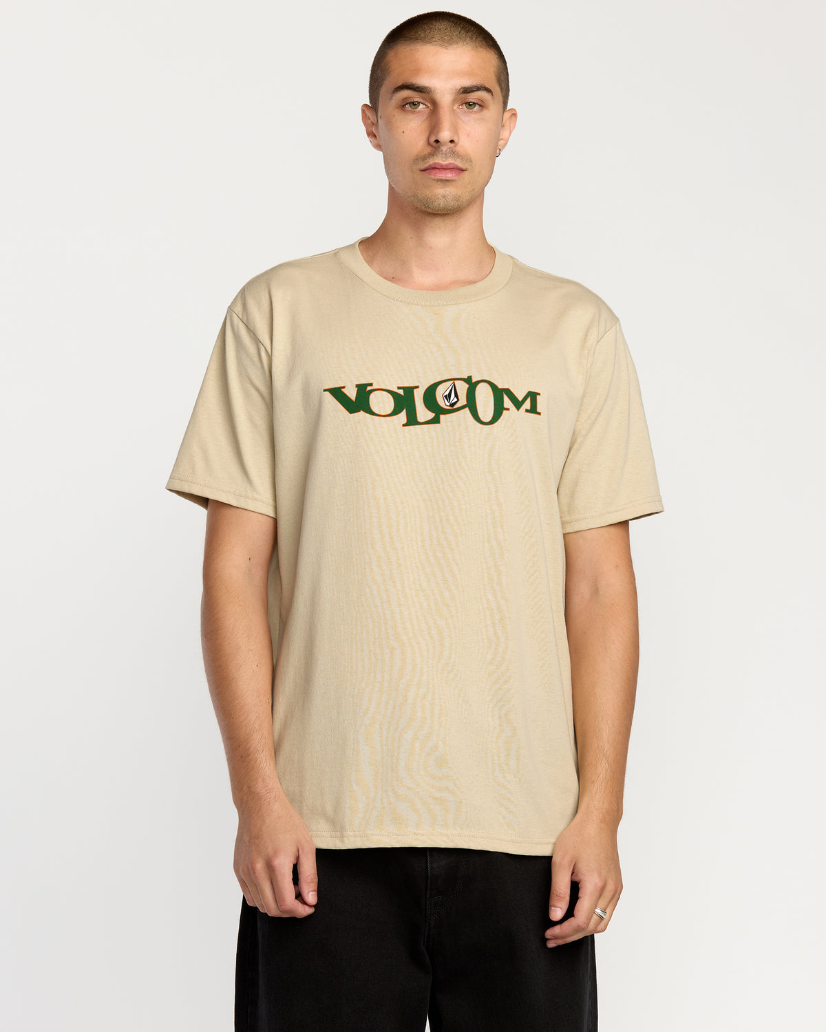 Men's Skidder Short Sleeve Tee Light Beige - Volcom
