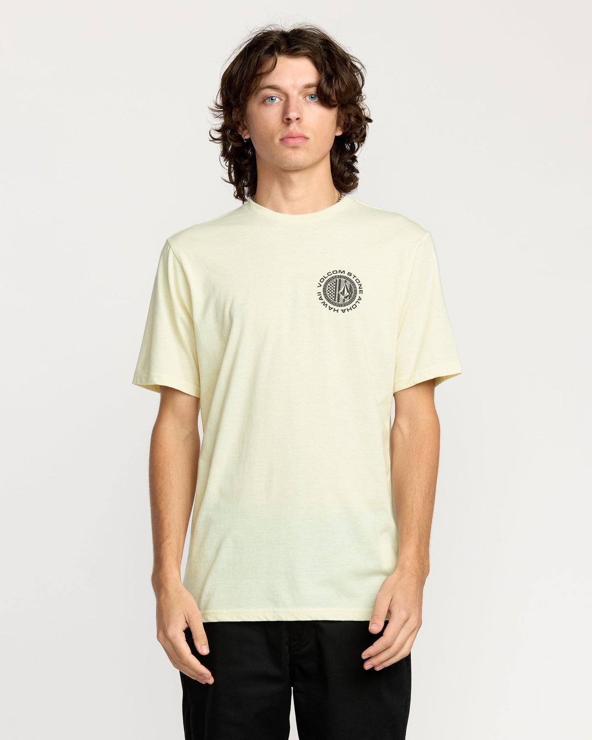 Men's Oceanic Short Sleeve Tee Off White Heather - Volcom