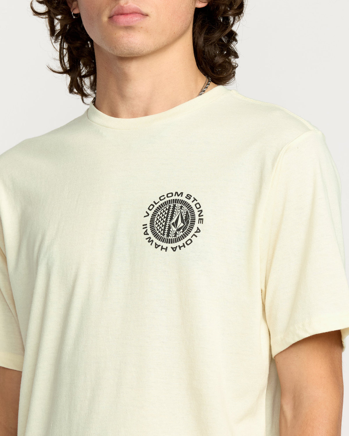 Men's Oceanic Short Sleeve Tee Off White Heather - Volcom