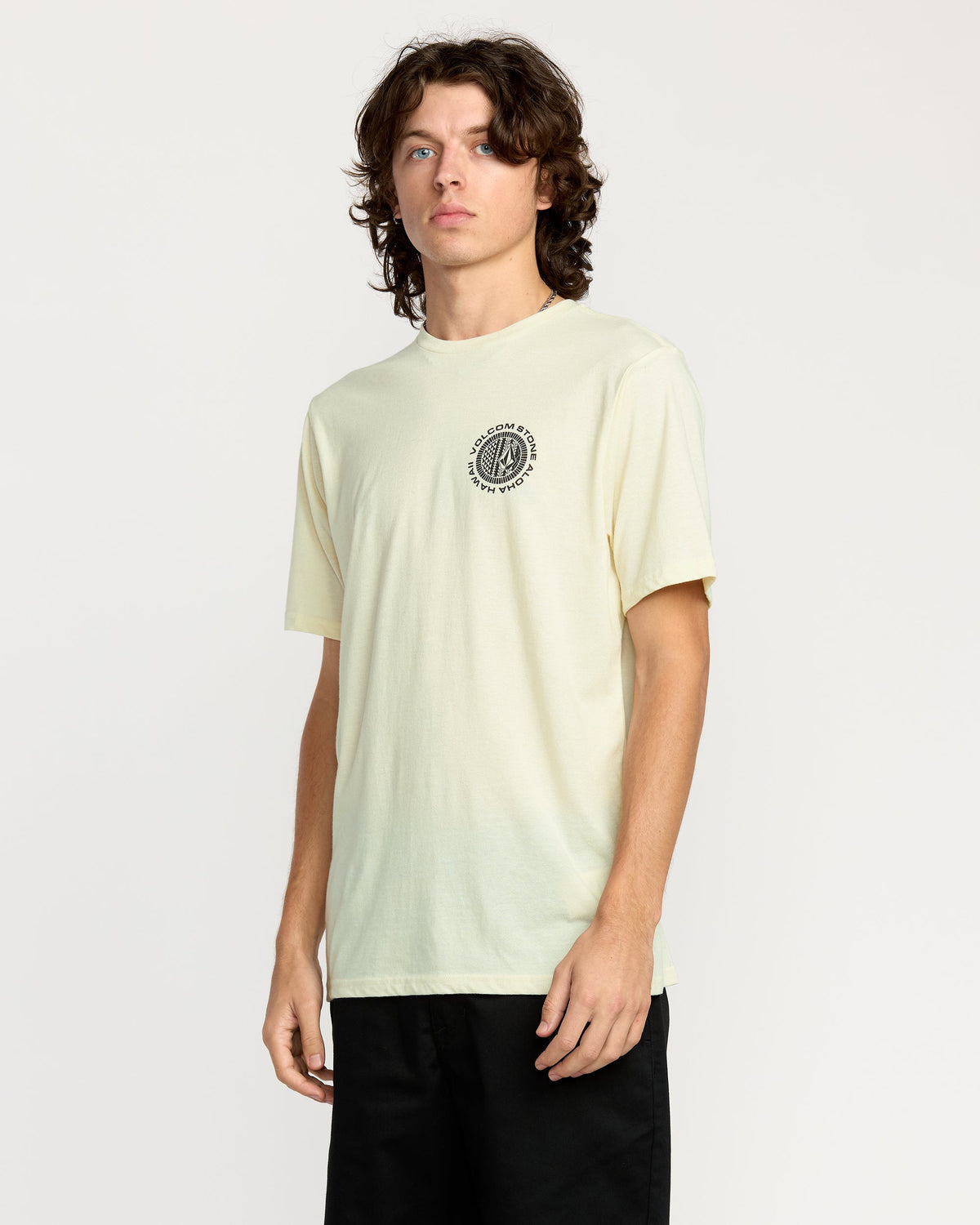 Men's Oceanic Short Sleeve Tee Off White Heather - Volcom
