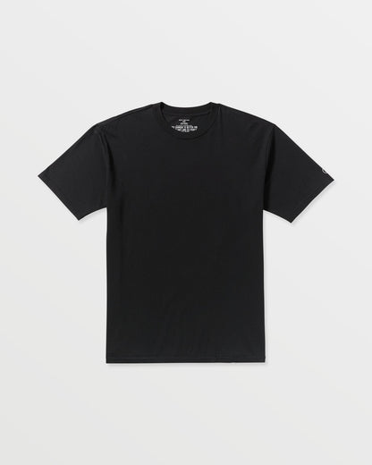 Men's Solid Short Sleeve Tee Black - Volcom