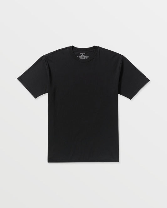 Men's Solid Short Sleeve Tee Black - Volcom