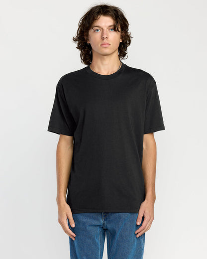 Men's Solid Short Sleeve Tee Black - Volcom