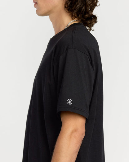 Men's Solid Short Sleeve Tee Black - Volcom