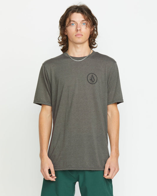 Men's Stone Tech Short Sleeve Tee Charcoal Heather - Volcom
