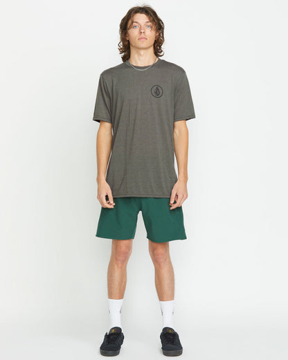 Men's Stone Tech Short Sleeve Tee Charcoal Heather - Volcom