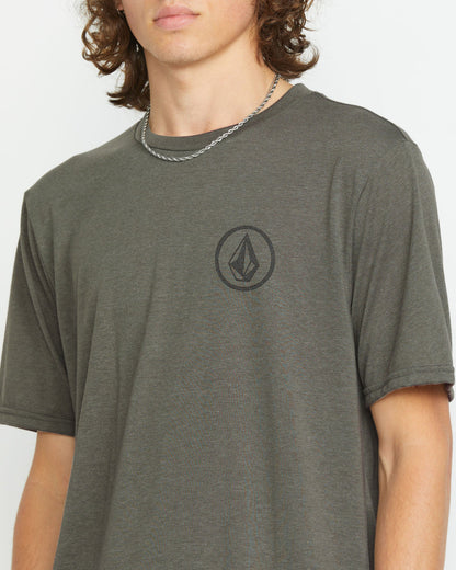 Men's Stone Tech Short Sleeve Tee Charcoal Heather - Volcom