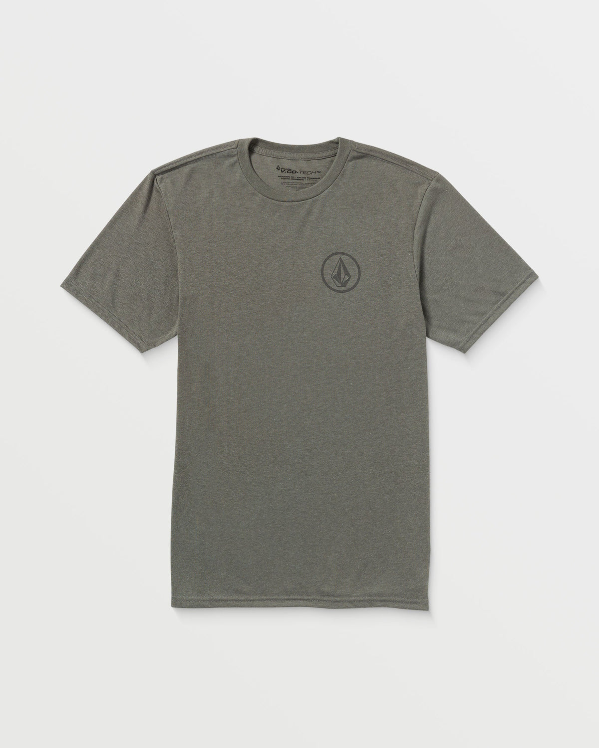 Men's Stone Tech Short Sleeve Tee Charcoal Heather - Volcom
