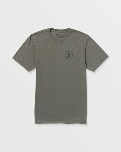 Men's Stone Tech Short Sleeve Tee Charcoal Heather - Volcom