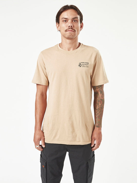 Men's Volcom Workwear Short Sleeve Tee Gravel - Volcom