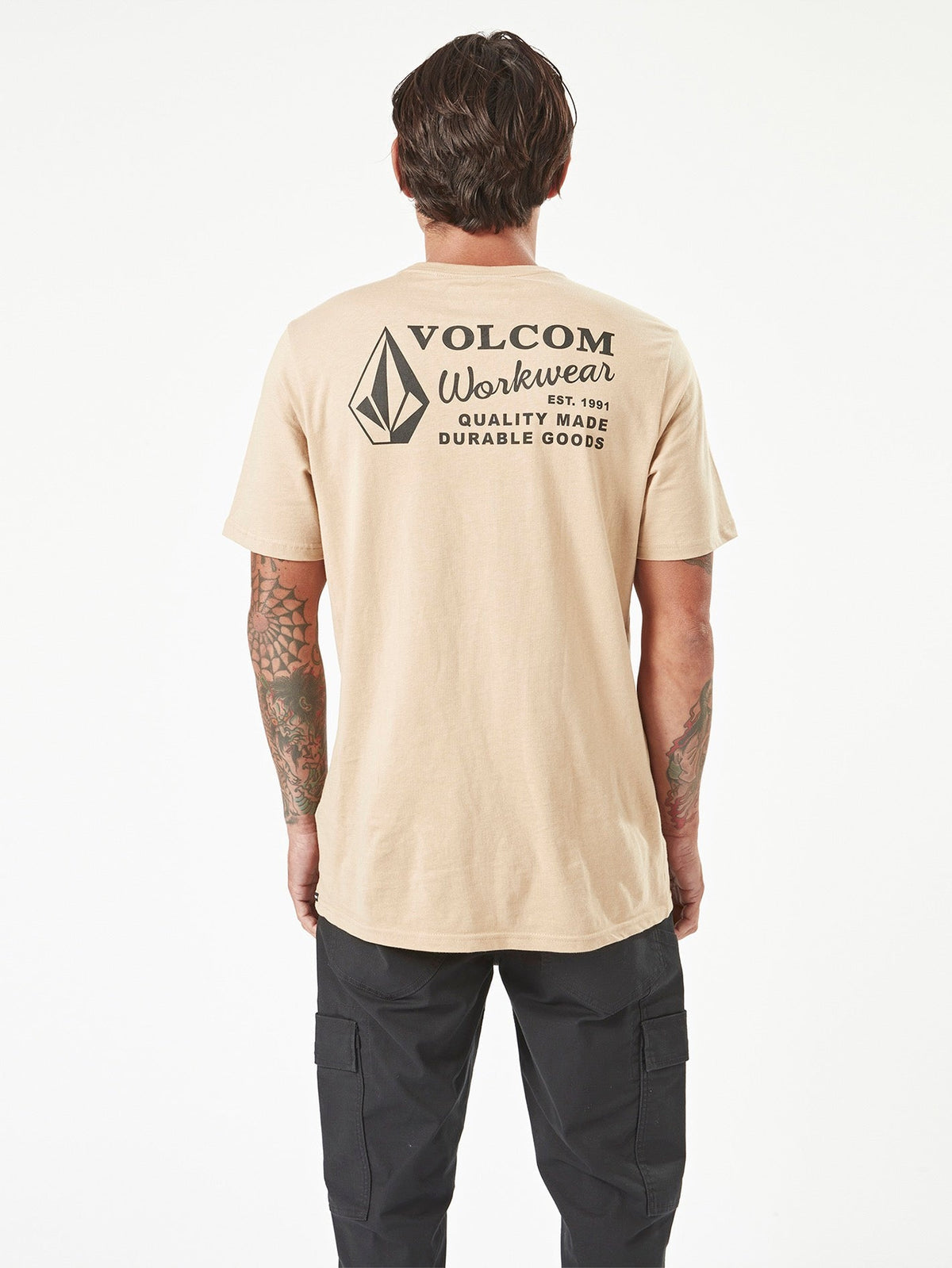 Men's Volcom Workwear Short Sleeve Tee Gravel - Volcom