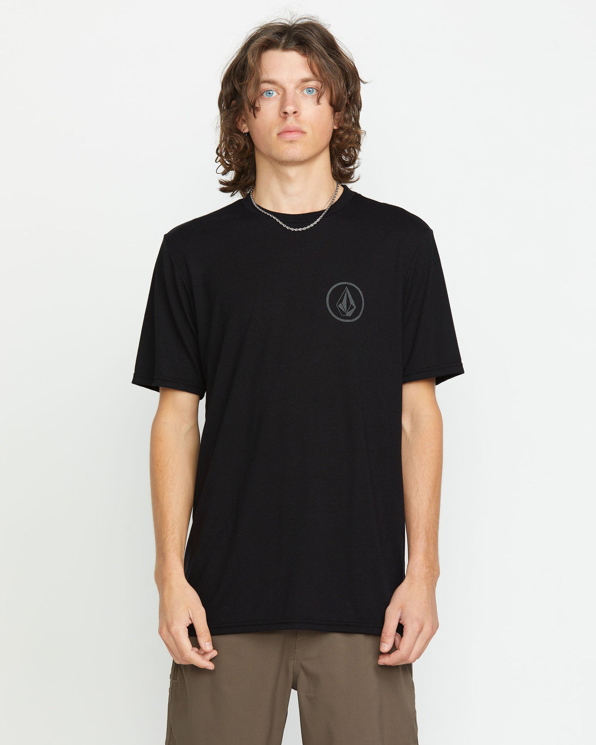 Men's Stone Tech Short Sleeve Tee Black - Volcom