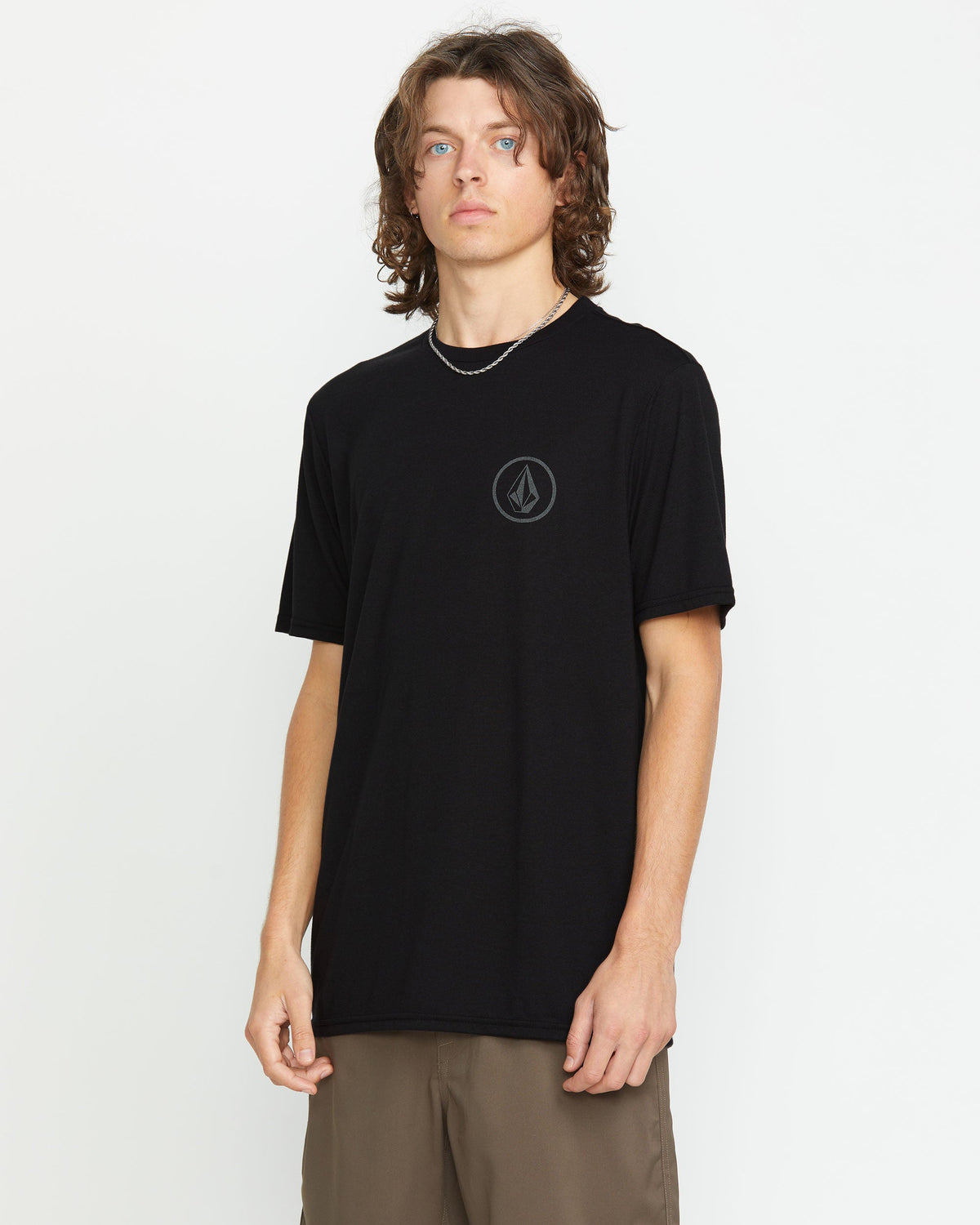 Men's Stone Tech Short Sleeve Tee Black - Volcom
