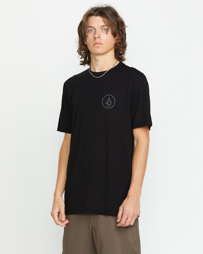 Men's Stone Tech Short Sleeve Tee Black - Volcom