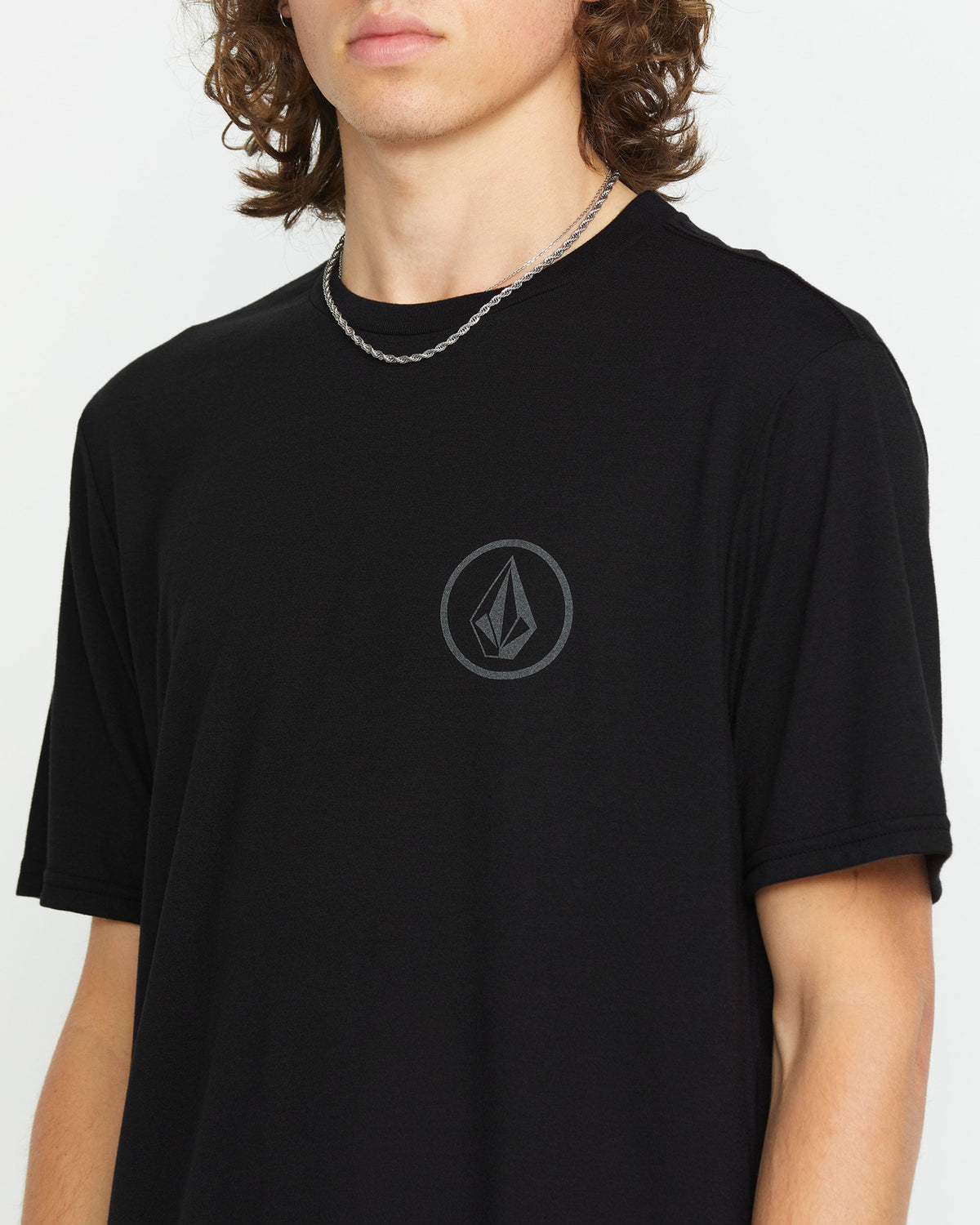 Men's Stone Tech Short Sleeve Tee Black - Volcom