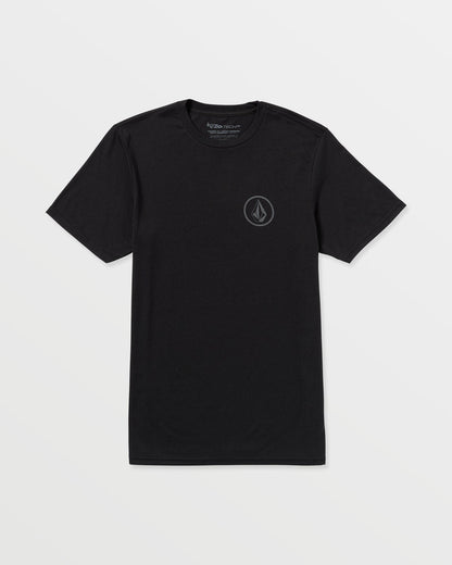 Men's Stone Tech Short Sleeve Tee Black - Volcom