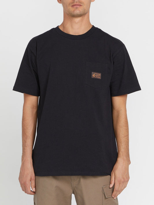 Men's Volcom Workwear Certifico Short Sleeve Tee Black - Volcom