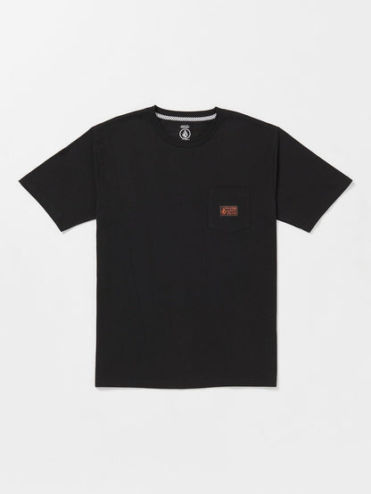 Men's Volcom Workwear Certifico Short Sleeve Tee Black - Volcom