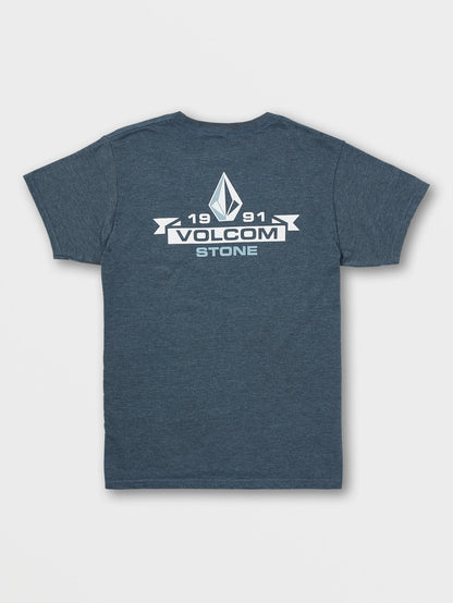 Men's Blaquedout Short Sleeve Tee Navy Heather - Volcom