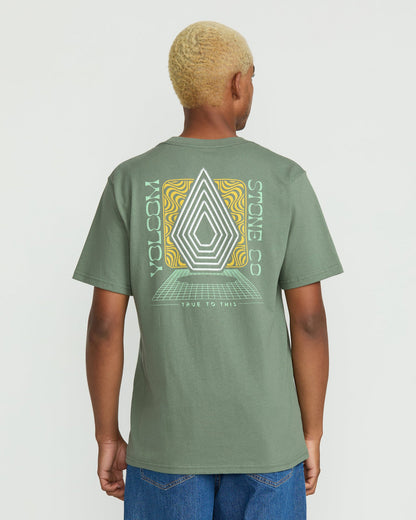 Men's Plated Short Sleeve Tee Light Olive - Volcom