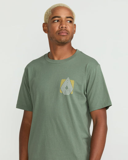 Men's Plated Short Sleeve Tee Light Olive - Volcom
