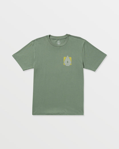 Men's Plated Short Sleeve Tee Light Olive - Volcom