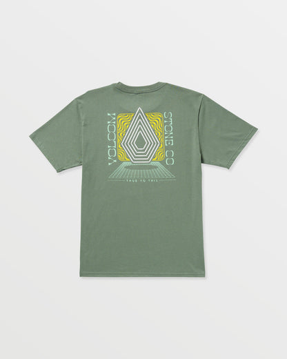 Men's Plated Short Sleeve Tee Light Olive - Volcom