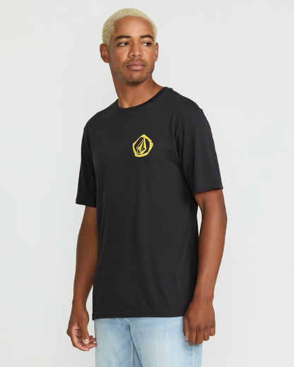 Men's Wavvy Short Sleeve Tee Washed Black Heather - Volcom
