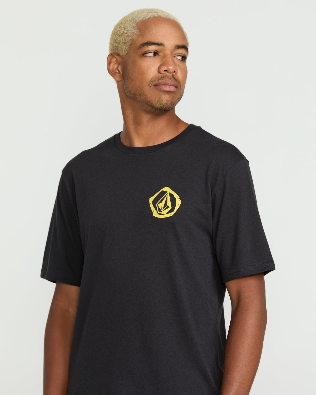 Men's Wavvy Short Sleeve Tee Washed Black Heather - Volcom